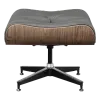 Cavel Lounge Chair Grijs Leer | Walnoot Schalen