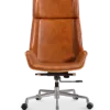 Bureaustoel Charles Cognac Leer, Essen Hout