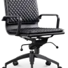 Diamond Softpad Bureaustoel Zwart | Lage Rug