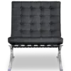 Paviljoen Chair XL Zwart Leer