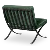 Paviljoen Chair Groen Velvet | Zwart Frame