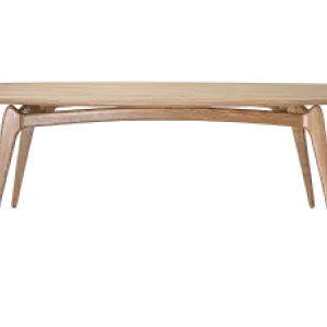 Eettafel Japandi Deens Ovaal Eiken