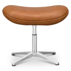 Flegg Ottoman / Hocker Cognac / Bruin Leer