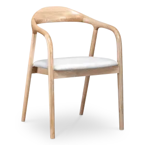 Artson Eetkamerstoel | Essen | Wit Boucle