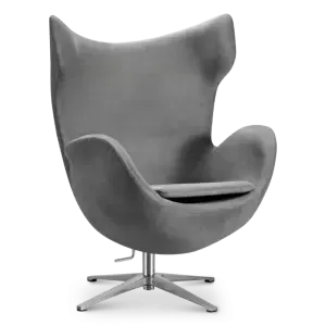 Flag Chair Zilver Grijs Velvet