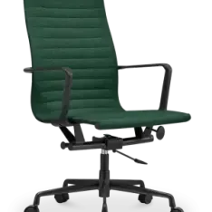 Cavel CD 119 Bureaustoel Groen Linnen | Zwart Frame