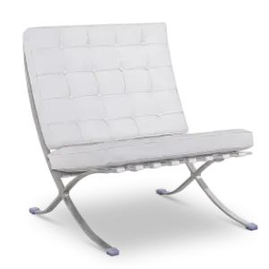 Paviljoen Chair XL Wit Leer