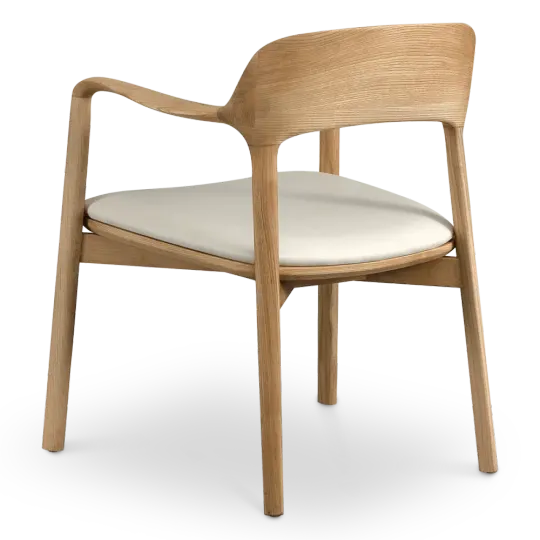 Kennedy Eetkamerstoel | Naturel Essen | Offwhite Zitting Kennedy Eetkamerstoel | Naturel Essen | Offwhite Zitting