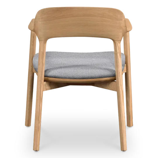 Kennedy Eetkamerstoel | Naturel Essen | Grijs Boucle Kennedy Eetkamerstoel | Naturel Essen | Grijs Boucle