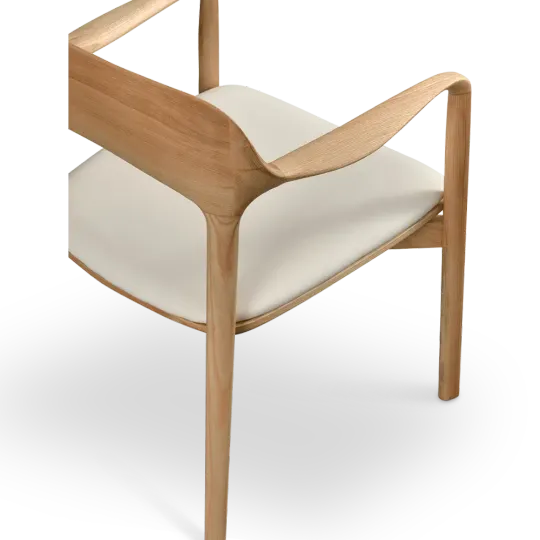 Kennedy Eetkamerstoel | Naturel Essen | Offwhite Zitting Kennedy Eetkamerstoel | Naturel Essen | Offwhite Zitting