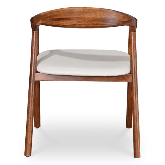 Artson Eetkamerstoel | Walnoot Hout | Wit PU Leer Artson Eetkamerstoel | Walnoot Hout | Wit PU Leer