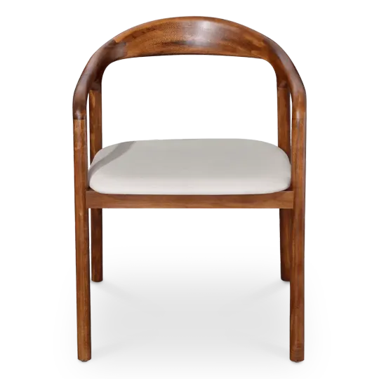 Artson Eetkamerstoel | Walnoot Hout | Wit PU Leer Artson Eetkamerstoel | Walnoot Hout | Wit PU Leer
