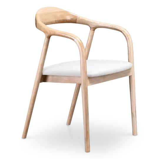 Artson Eetkamerstoel | Essen | Wit Boucle Artson Eetkamerstoel | Essen | Wit Boucle
