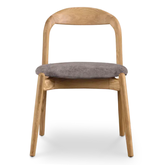 Bow Eetkamerstoel | Essen Hout | Grijs Bruin Chenille Bow Eetkamerstoel | Essen Hout | Grijs Bruin Chenille
