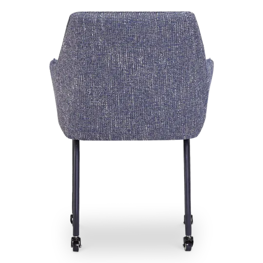 Eetkamerstoel Met Wieltjes Till | Blauw Eetkamerstoel Met Wieltjes Till | Blauw