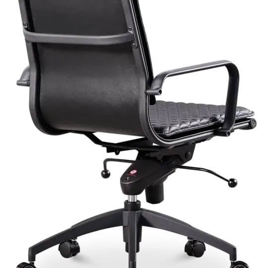 Diamond Softpad Bureaustoel Zwart | Lage Rug