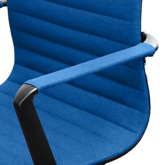 Cavel CD 119 Bureaustoel Blauw Linnen | Zwart Frame Cavel CD 119 Bureaustoel Blauw Linnen | Zwart Frame