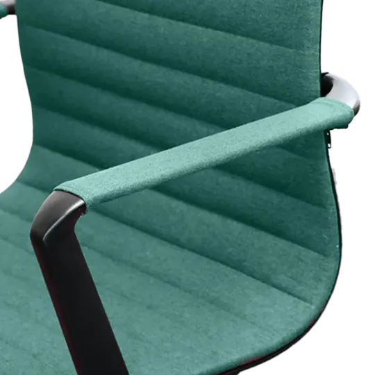 Cavel CD 119 Bureaustoel Groen Linnen | Zwart Frame
