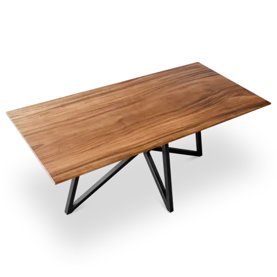 Cavel Rechthoekige Notenhouten Tafel Cavel Rechthoekige Notenhouten Tafel