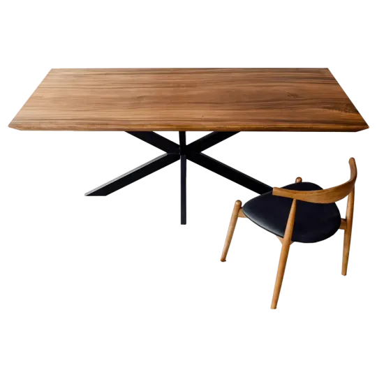 Cavel Rechthoekige Notenhouten Tafel Cavel Rechthoekige Notenhouten Tafel