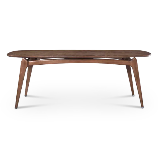 Eettafel Japandi Deens Ovaal Walnoot Eettafel Japandi Deens Ovaal Walnoot