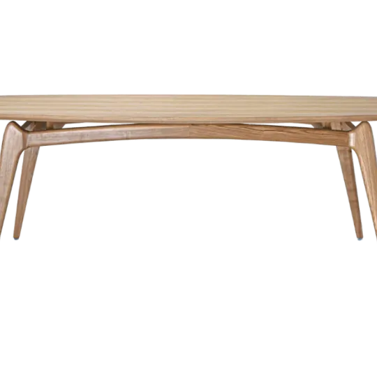 Eettafel Japandi Deens Ovaal Eiken Eettafel Japandi Deens Ovaal Eiken