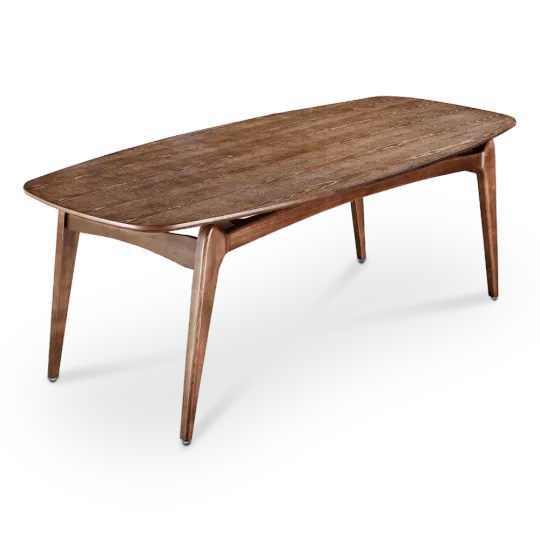 Eettafel Japandi Deens Ovaal Walnoot Eettafel Japandi Deens Ovaal Walnoot