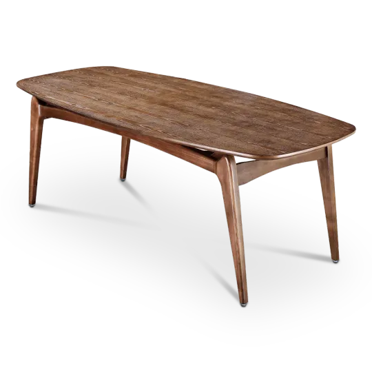 Eettafel Japandi Deens Ovaal Walnoot Eettafel Japandi Deens Ovaal Walnoot