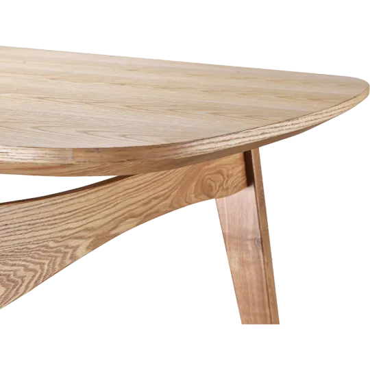Eettafel Japandi Deens Ovaal Eiken Eettafel Japandi Deens Ovaal Eiken