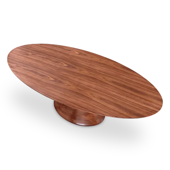 Ovale Tulip Eettafel | Walnoot