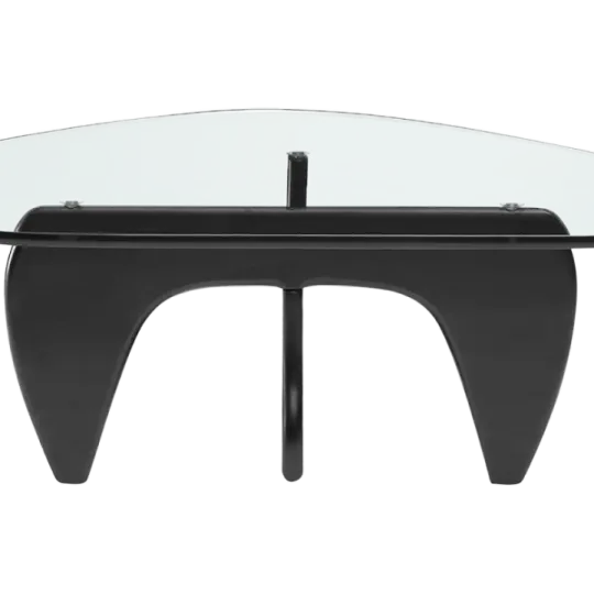 Japandi Salontafel Sabi | Glazen Blad | Zwart Onderstel Japandi Salontafel Sabi | Glazen Blad | Zwart Onderstel
