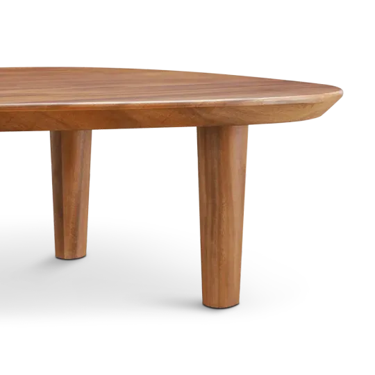 Cavel Kiezel Notenhouten Salontafel
