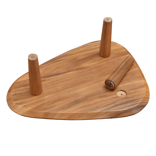 Cavel Kiezel Notenhouten Salontafel
