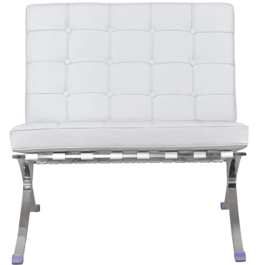 Paviljoen Chair Luxe Volleer Wit Barcelona Chair Luxe Volleer Wit