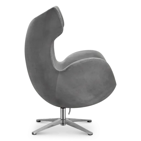 Flag Chair Zilver Grijs Velvet
