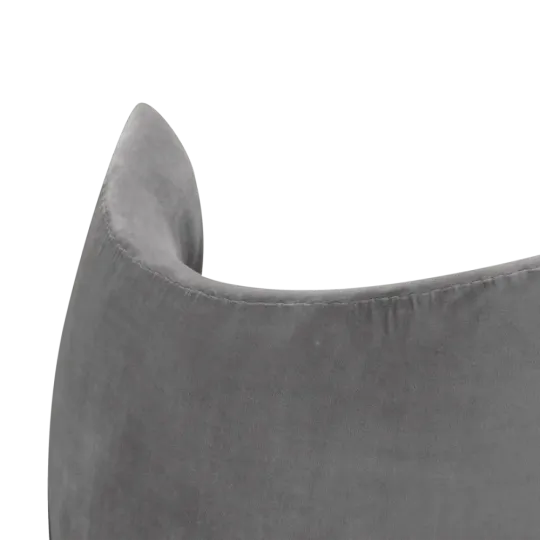 Flag Chair Zilver Grijs Velvet