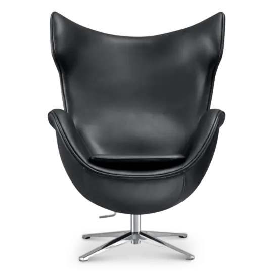 Flag Chair Zwart Leer Flag Chair Zwart Leer
