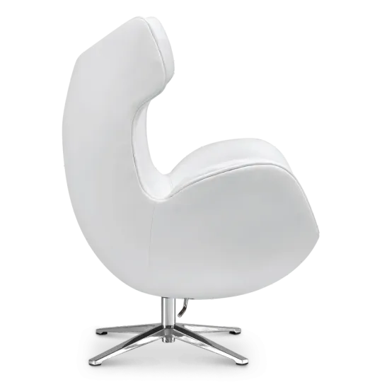 Flag Chair Wit Leer Flag Chair Wit Leer