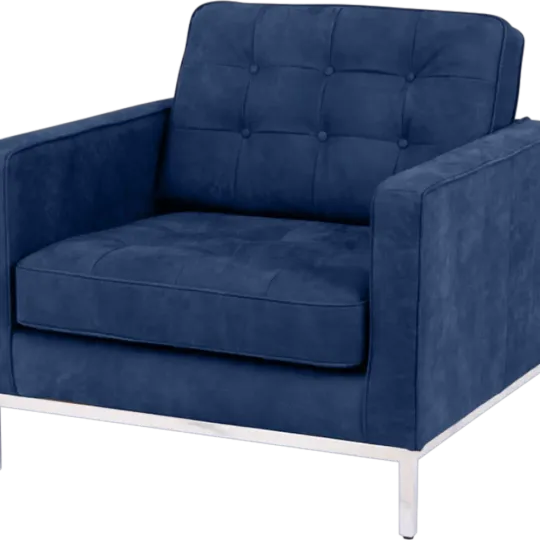 Italo Chair Kings Blue Velvet