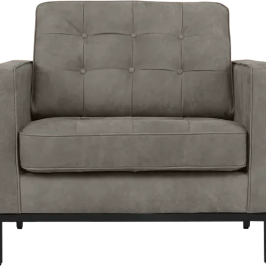 Italo Chair Elegant Silver/Grey Velvet