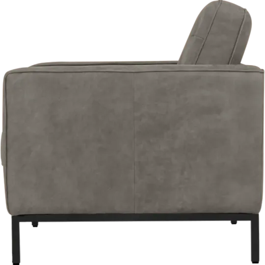Italo Chair Elegant Silver/Grey Velvet