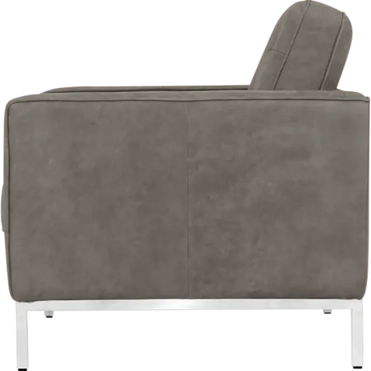 Italo Chair Elegant Silver/Grey Velvet
