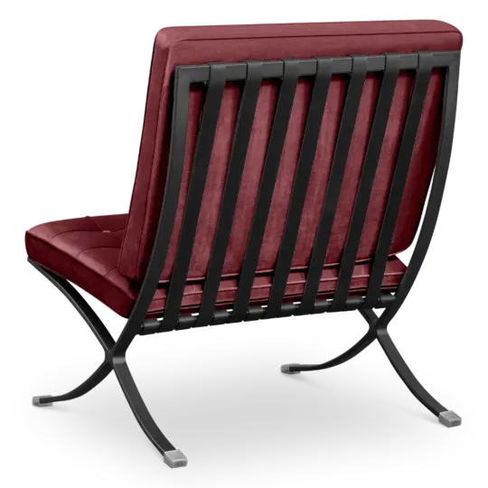 Paviljoen Chair XL Bordeaux Red Velvet | Black Frame