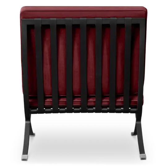Paviljoen Chair XL Bordeaux Red Velvet | Black Frame