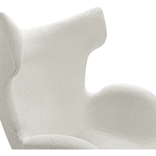 Flag Chair Wit Teddy Boucle