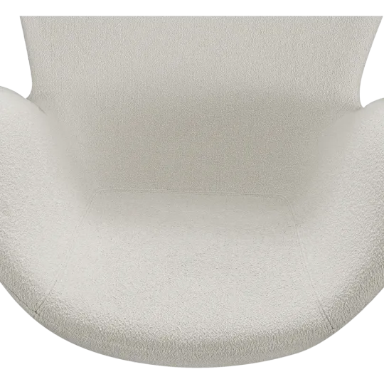Flag Chair Wit Teddy Boucle