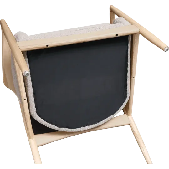 Cavel Flyder Scandinavische Lounge Chair Teddy Taupe Essen