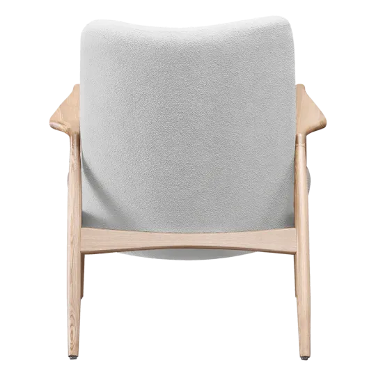 Cavel Flyder Scandinavische Lounge Chair Teddy Wit Essen
