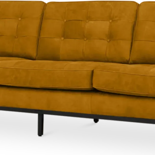 Italo Drie Zits Okergold Velvet Italo Drie Zits Okergold Velvet
