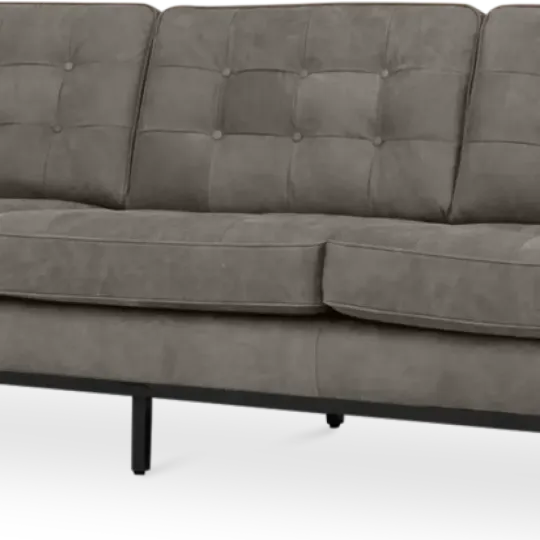 Italo Drie Zits Elegant Silver Grey Velvet Italo Drie Zits Elegant Silver Grey Velvet